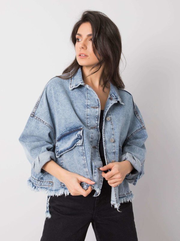 Wholesale Blue oversized denim jacket Leal RUE PARIS