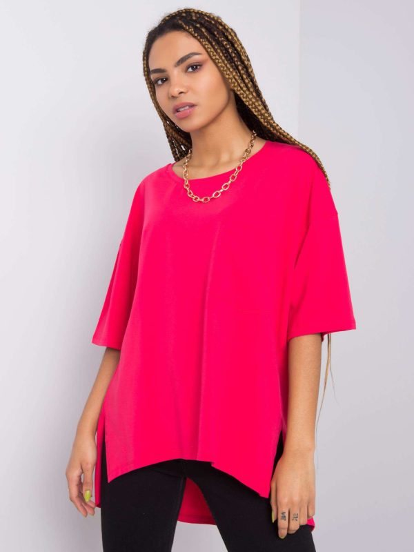 Wholesale Pink cotton t-shirt Noor RUE PARIS