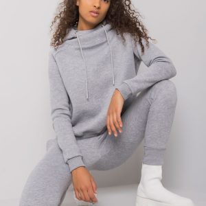 Wholesale Grey melange two-piece set basic Miramar