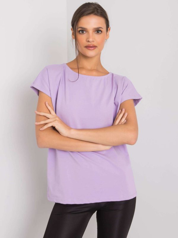 Wholesale Nadia light purple t-shirt