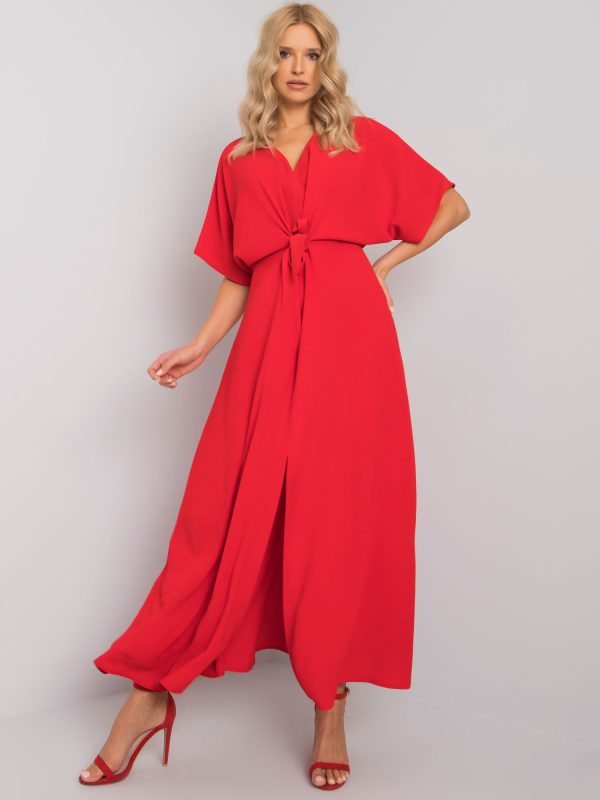 Wholesale Bethany RUE PARIS red slit dress