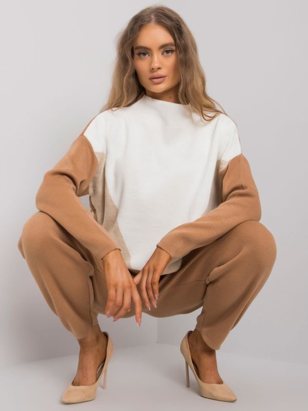 Wholesale Camel knitted set Quinny RUE PARIS