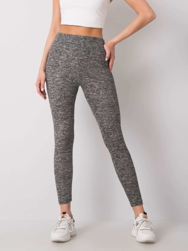 Wholesale Dark grey melange leggings Opal RUE PARIS