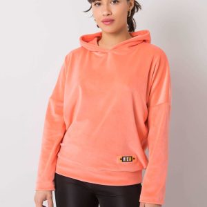 Wholesale Peach velour sweatshirt Zavia RUE PARIS