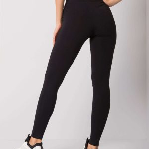 Wholesale Kaori RUE PARIS Black Cotton Leggings