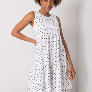 Wholesale White polka dot dress Norinne RUE PARIS