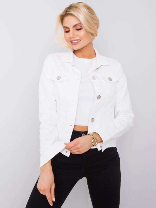 Wholesale Kaylah RUE PARIS white denim jacket