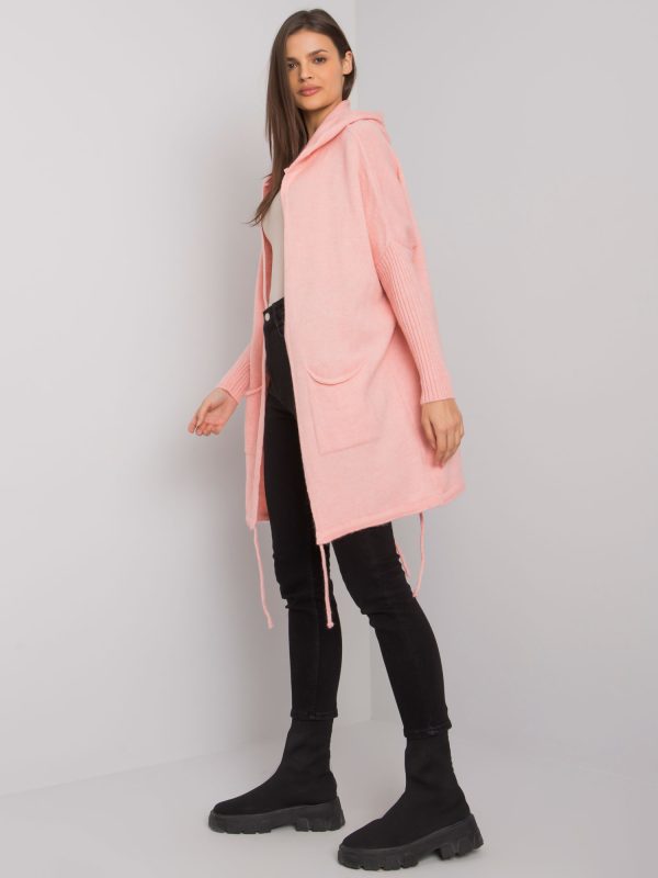 Wholesale Pale pink cardigan Patty RUE PARIS