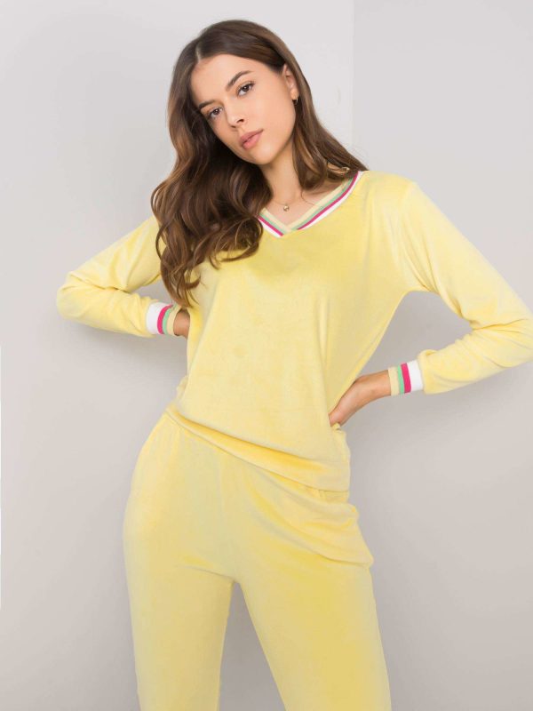 Wholesale Yellow velour set Esti RUE PARIS