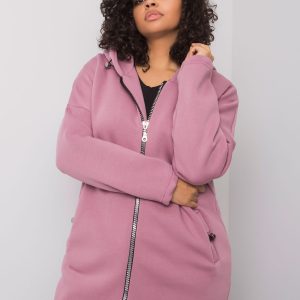 Wholesale Nellie Dirty Pink Plus Size Hoodie