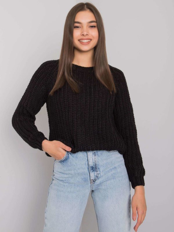 Wholesale Women's black knitted sweater Grinnell RUE PARIS