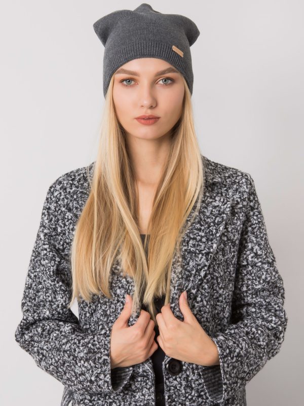 Wholesale Dark grey beanie RUE PARIS