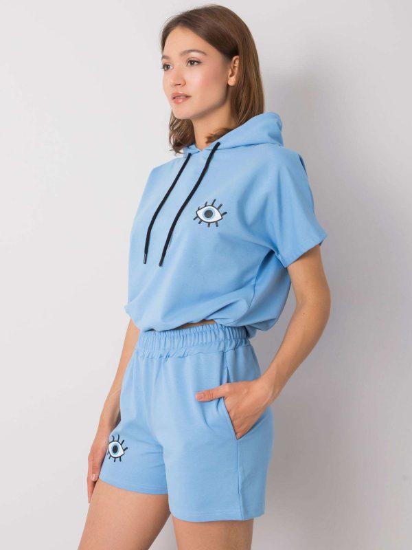 Wholesale Blue cotton set Kaylie RUE PARIS