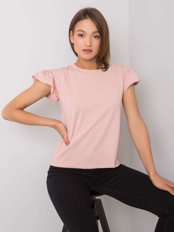 Wholesale Dirty pink cotton blouse Ansley RUE PARIS