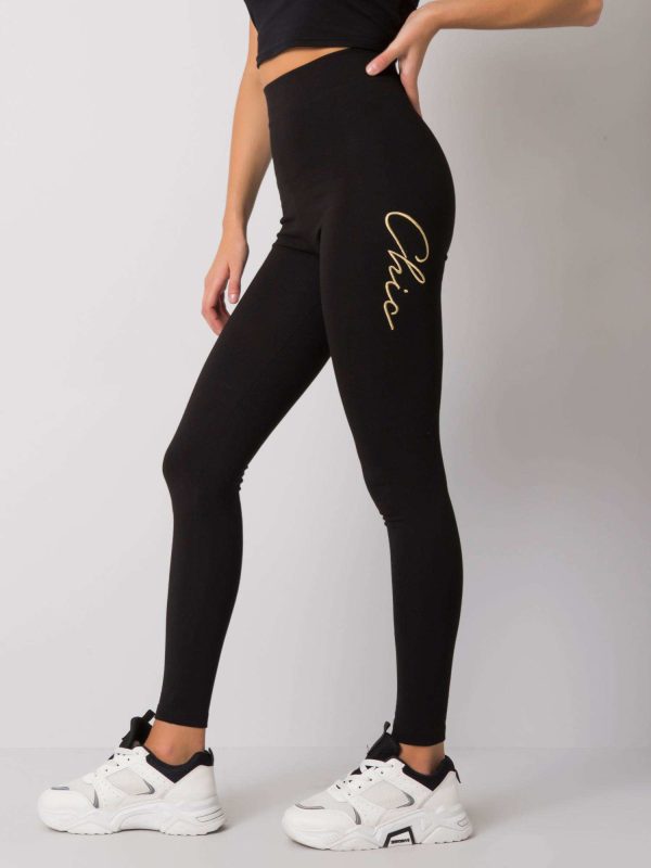 Wholesale Avya RUE PARIS black high waist leggings