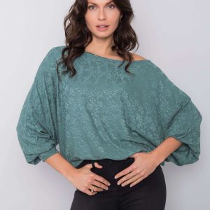 Wholesale Green oversized blouse Elysia RUE PARIS