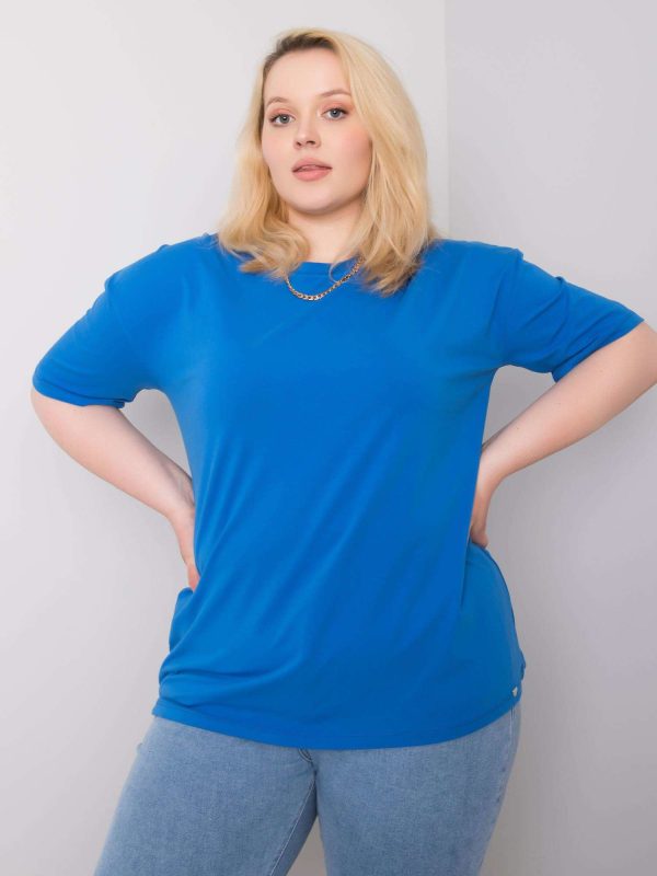 Wholesale Dark blue t-shirt plus size Gaia