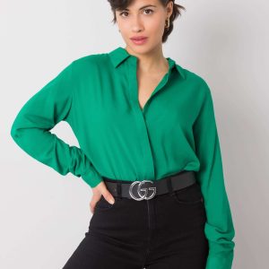 Wholesale Green classic shirt Yvaine RUE PARIS