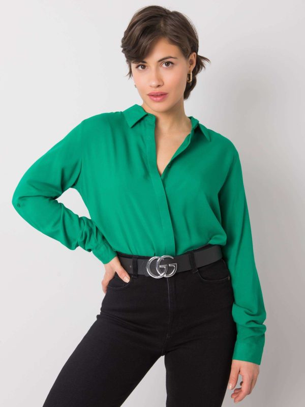 Wholesale Green classic shirt Yvaine RUE PARIS