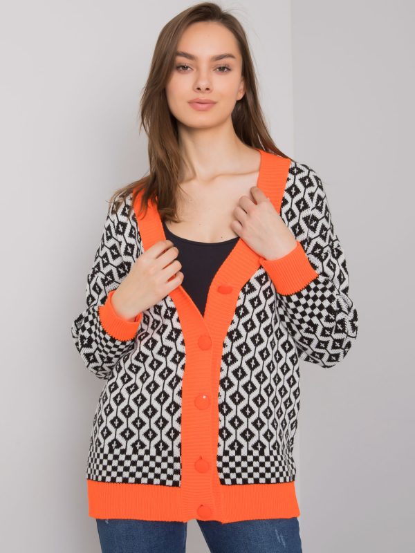 Wholesale Guarda RUE PARIS white and orange cardigan