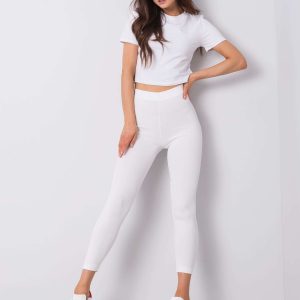 Wholesale White striped leggings Dafne RUE PARIS