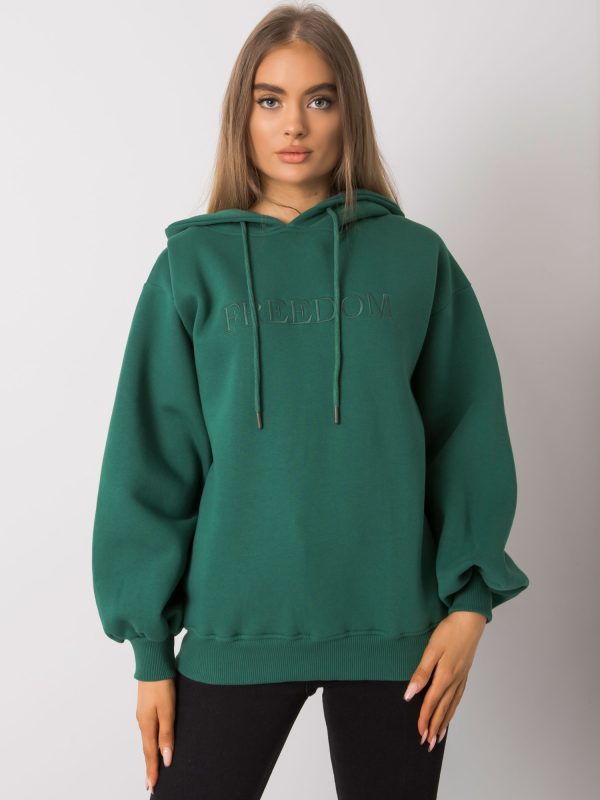 Wholesale Carris RUE PARIS dark green hoodie