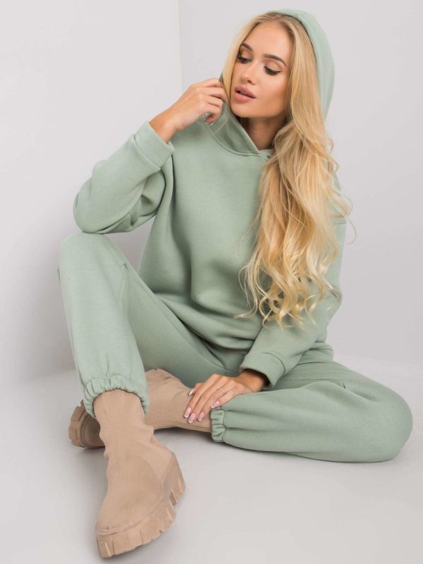 Wholesale Dillon's Pistachio Two-Piece Tracksuit Set