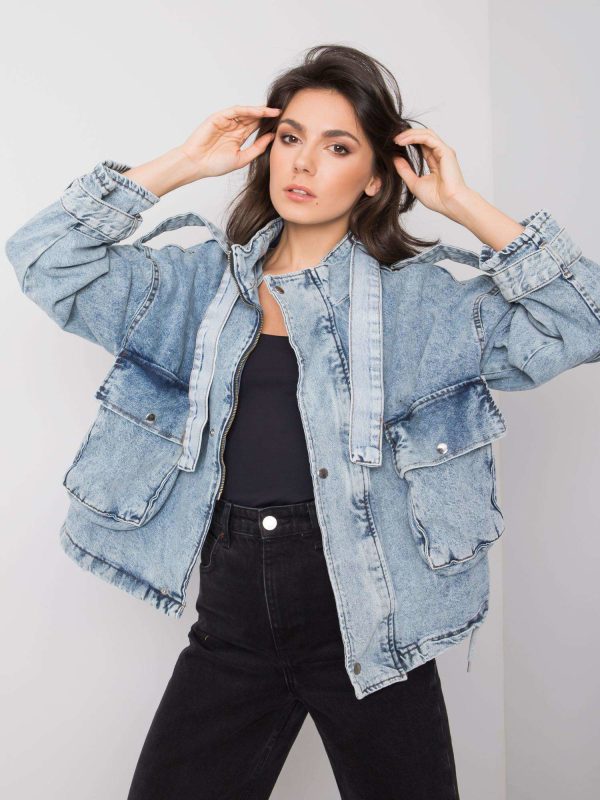 Wholesale Light blue denim jacket Kadeesh RUE PARIS