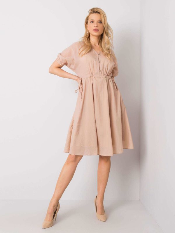 Wholesale Beige dress Kaia RUE PARIS