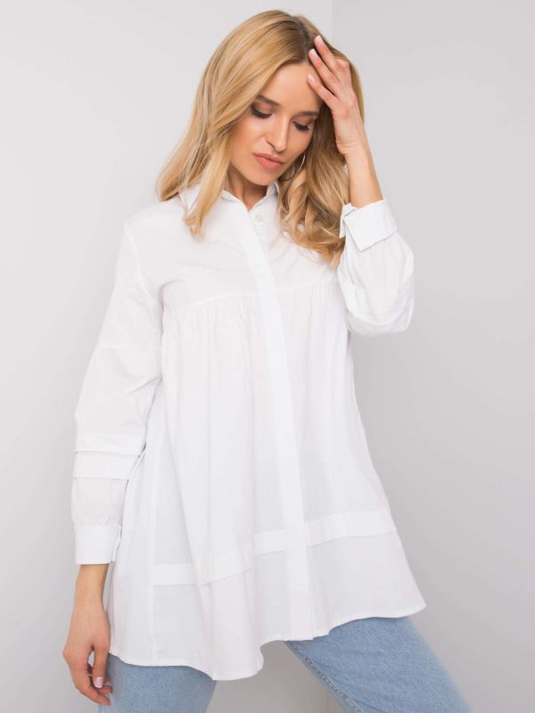 Wholesale White Long Shirt Lauryn RUE PARIS