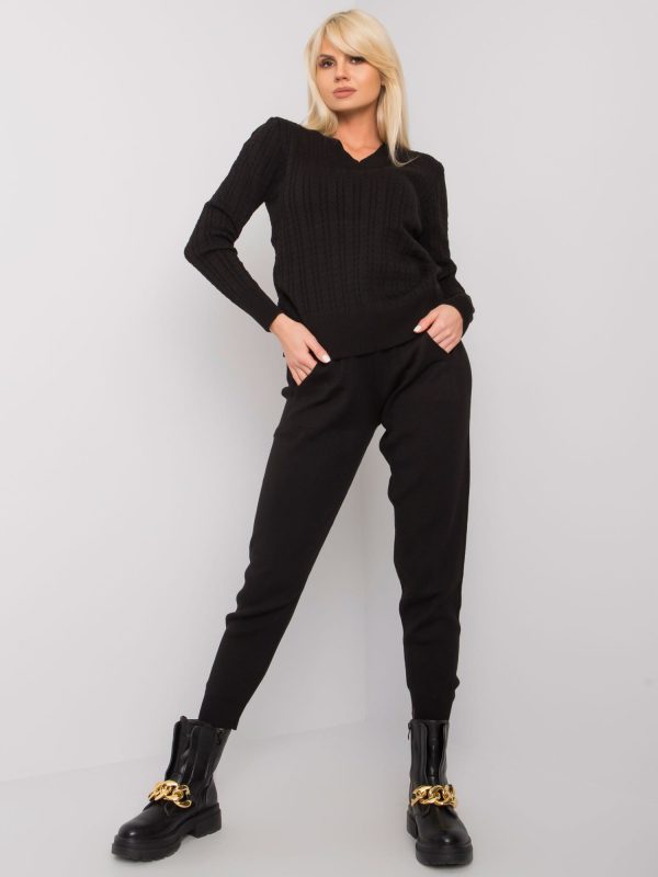 Wholesale Black Knit Set Savi RUE PARIS