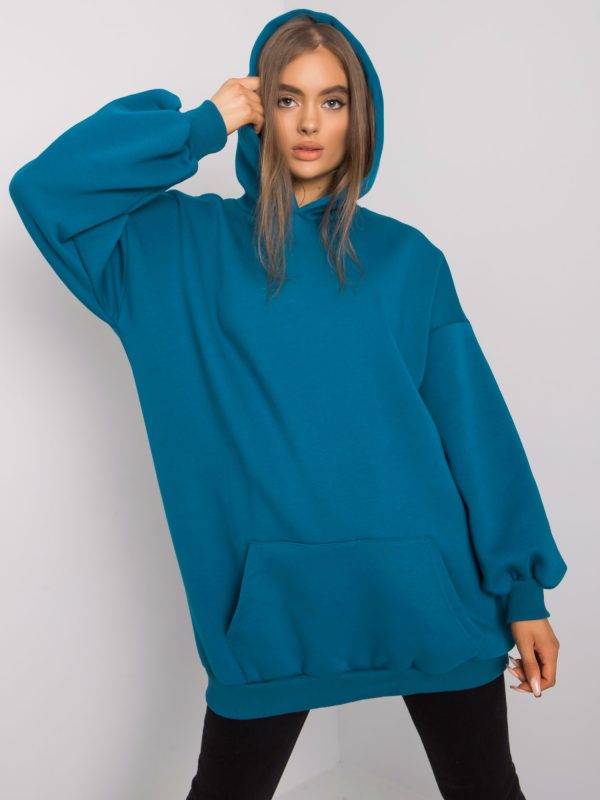 Wholesale Roselle sea long kangaroo sweatshirt