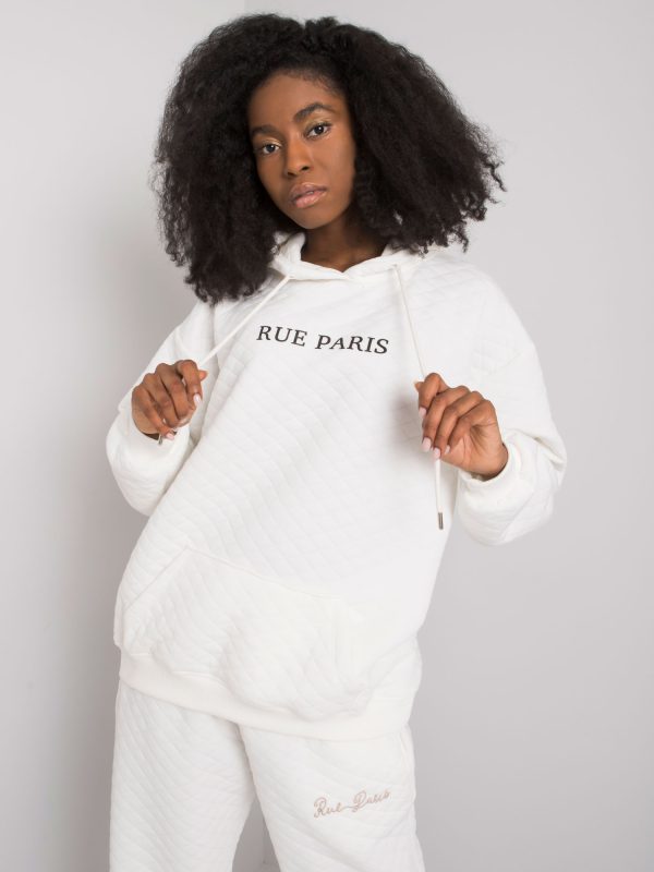 Wholesale Ecru quilting sweatshirt Hanna RUE PARIS