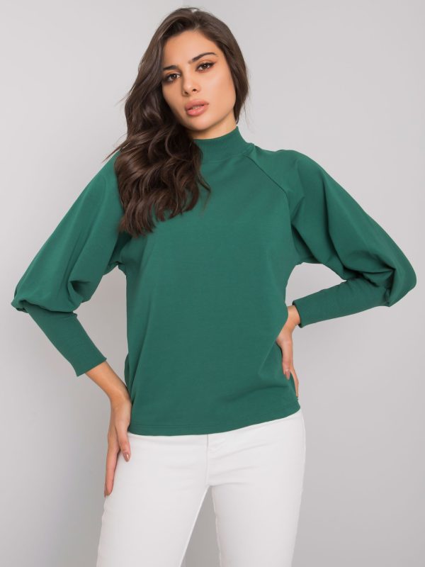 Wholesale Dark green Lanciano cotton blouse