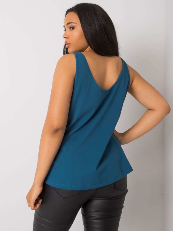 Wholesale Beitris RUE PARIS Cotton Plus Size Marine Top