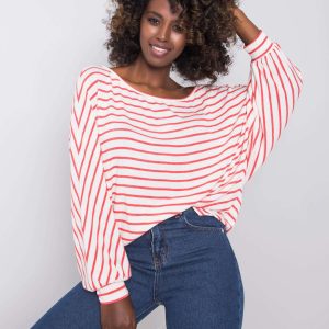 Wholesale White and red striped blouse Felicity RUE PARIS