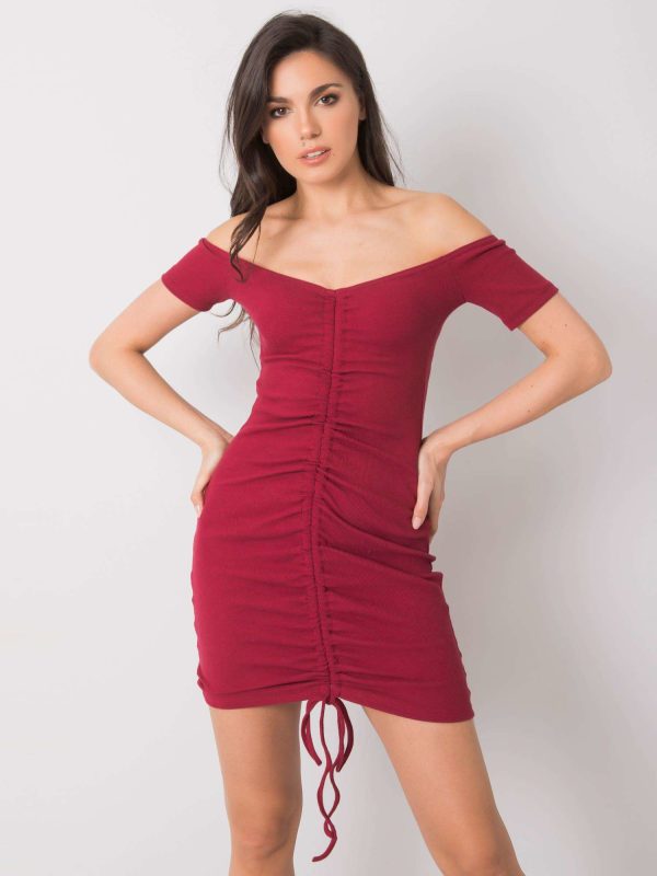 Wholesale Eduard's burgundy dress RUE PARIS