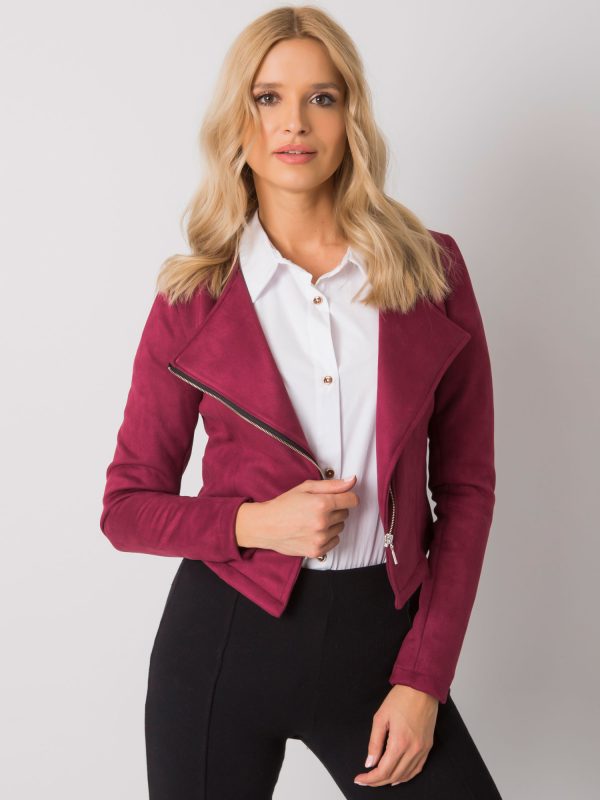 Wholesale Burgundy short jacket for women Genoa RUE PARIS