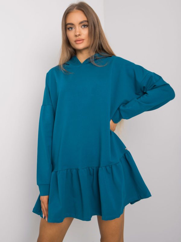 Wholesale Aliye Sea Hooded Sweatshirt Dress