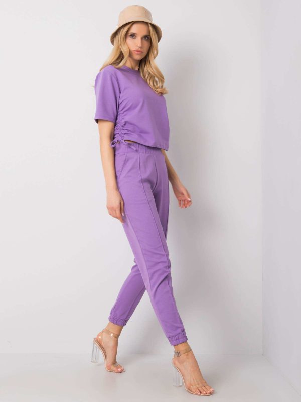 Wholesale Purple casual set Journi RUE PARIS