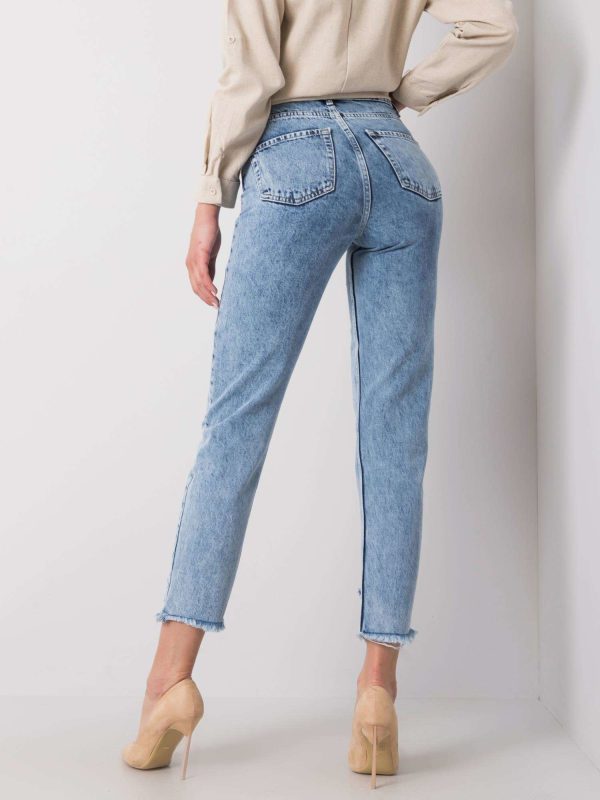 Wholesale Blue mom fit jeans Leilani RUE PARIS