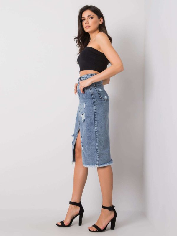 Wholesale Blue denim skirt Tiffany RUE PARIS