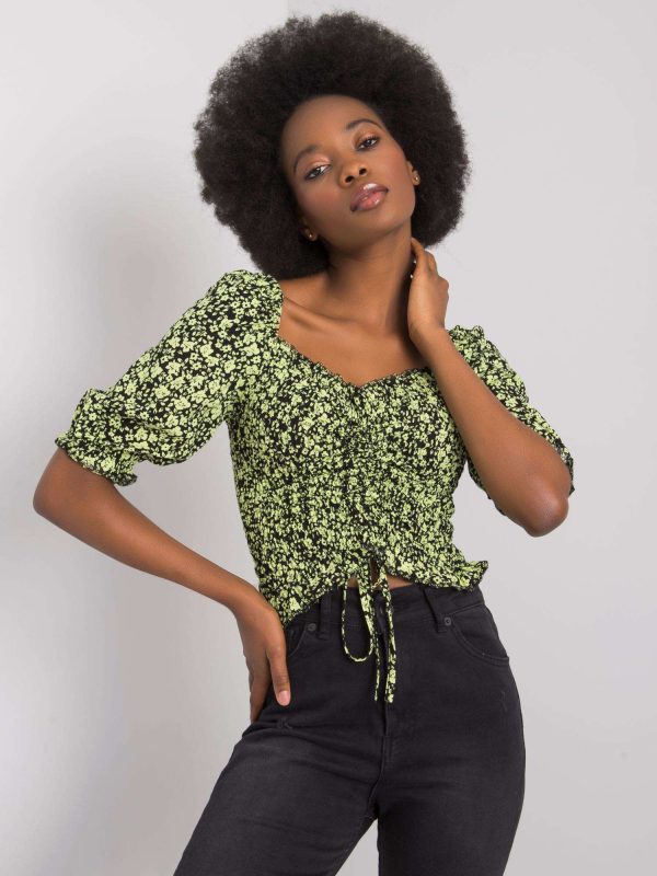 Wholesale Giavanna RUE PARIS black and green blouse