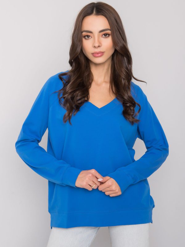 Wholesale Dark Blue Long Sleeve Blouse Alexie RUE PARIS