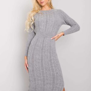 Wholesale Grey knit dress Ellada RUE PARIS