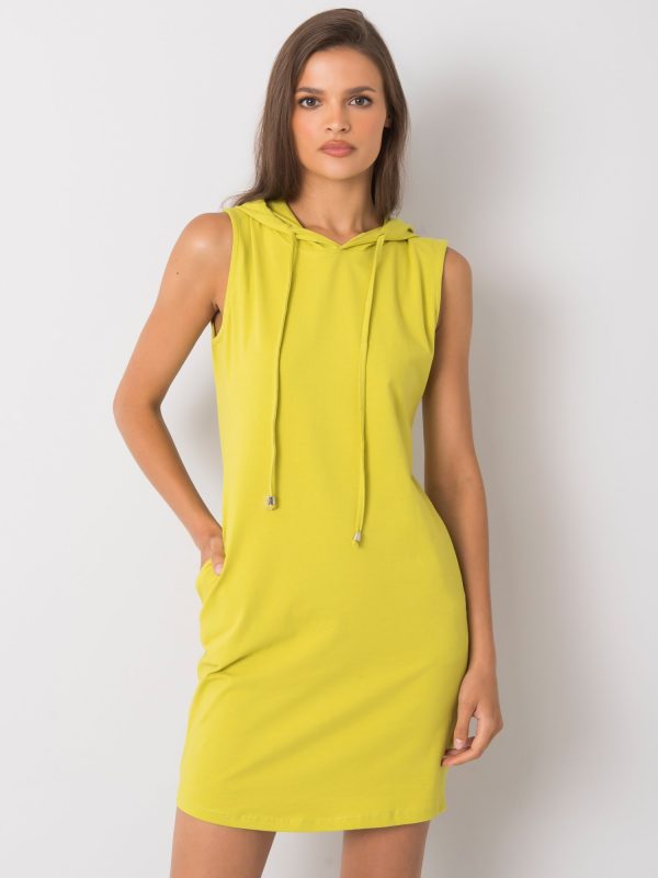 Wholesale Molly RUE PARIS light green hooded dress