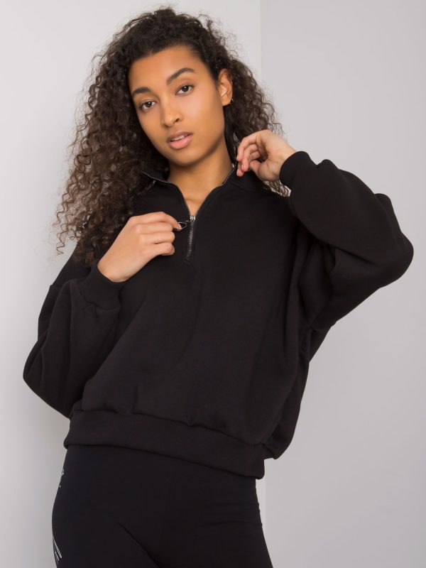 Wholesale Basic Simae Black Sweatshirt