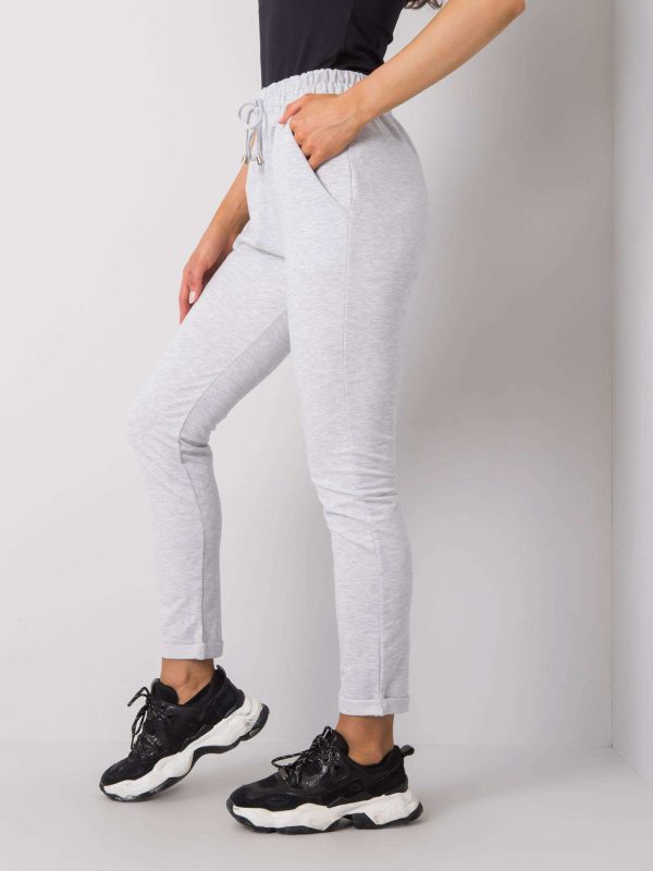 Wholesale Light grey melange pants Cadence