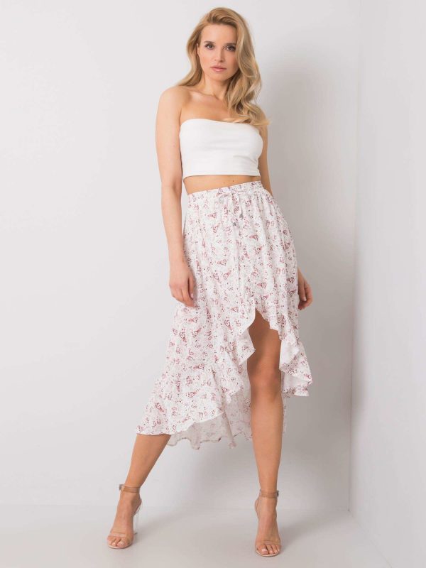 Wholesale White flounce skirt Tanesha RUE PARIS