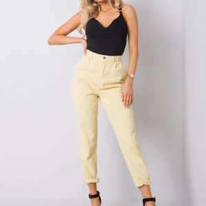 Wholesale Yellow mom jeans Marisela RUE PARIS